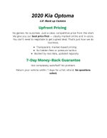 2020 Kia OPTIMA SEDAN