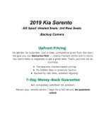 2019 Kia Sorento EX Sport V6 FWD