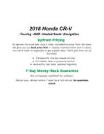 2018 Honda CR-V Touring AWD