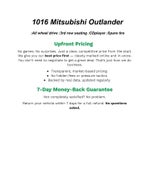 2016 Mitsubishi OUTLANDER SPORT UTILITY