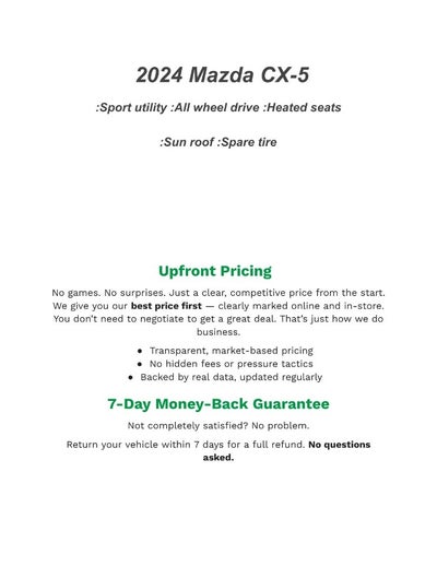 2024 Mazda Mazda CX-5 SPORT UTILITY