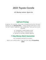2023 Toyota Corolla LE CVT