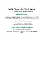 2021 Chevrolet Trailblazer FWD 4dr LT