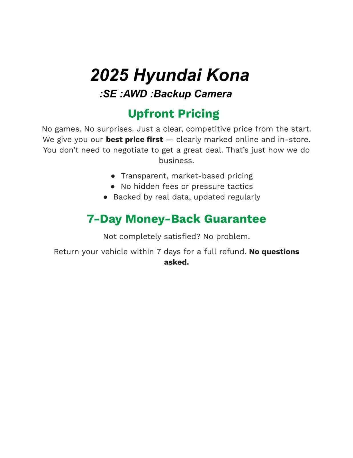 2025 Hyundai KONA SE AWD