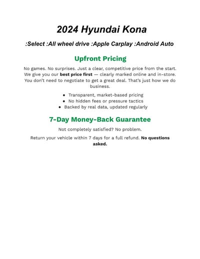 2024 Hyundai KONA SE AWD