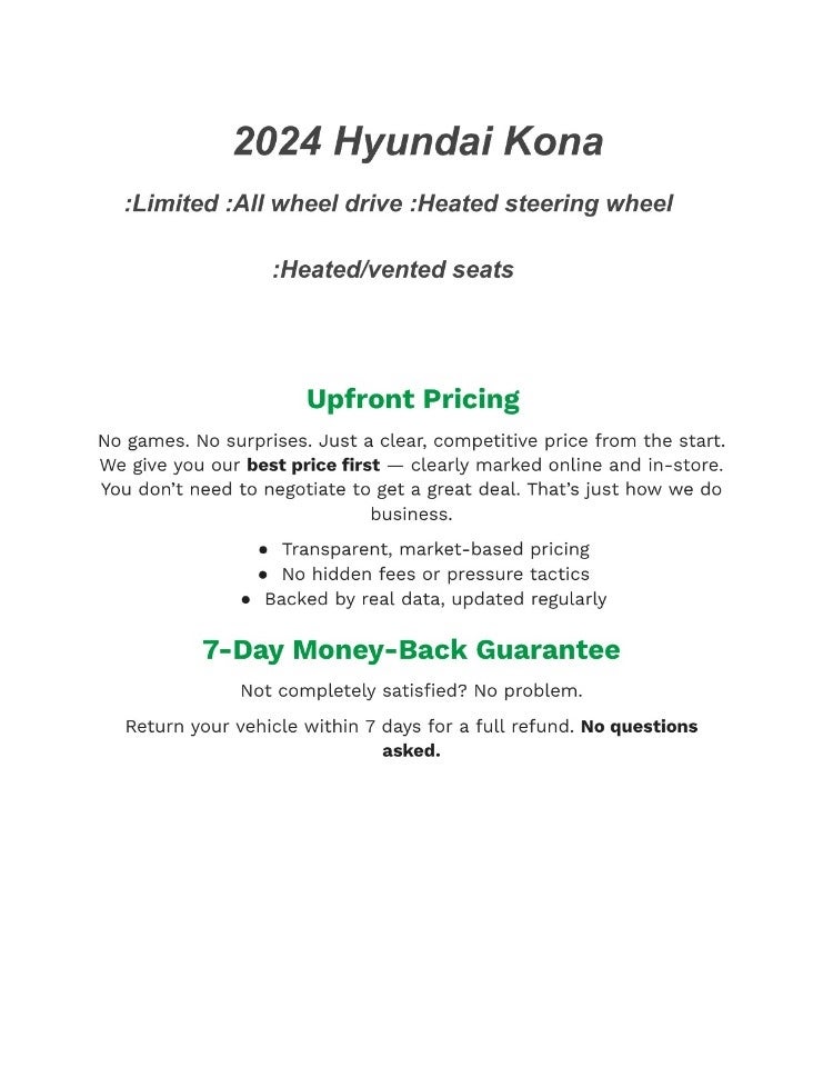 2024 Hyundai KONA Limited AWD