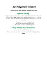 2019 Hyundai TUCSON Value FWD