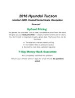 2016 Hyundai TUCSON AWD 4Dr Limited