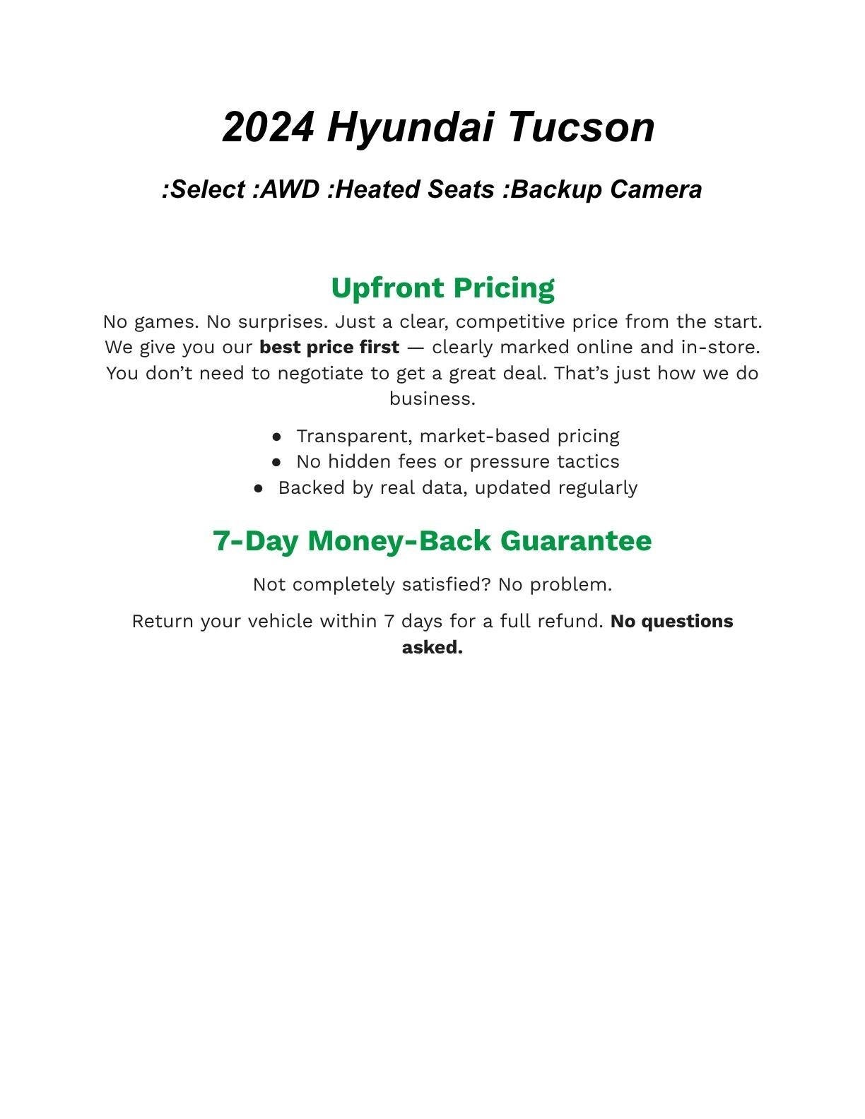 2024 Hyundai TUCSON SEL