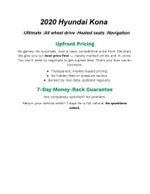 2020 Hyundai KONA Ultimate DCT AWD