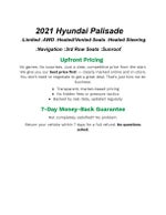 2021 Hyundai PALISADE Limited AWD