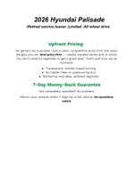 2026 Hyundai PALISADE Limited AWD