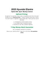 2025 Hyundai ELANTRA HYBRID SEL Sport DCT