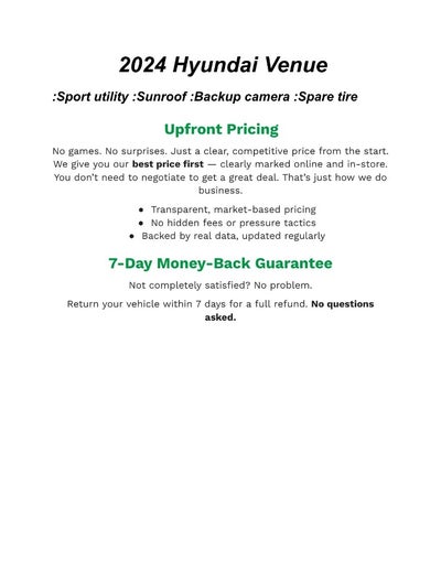 2024 Hyundai VENUE SEL IVT