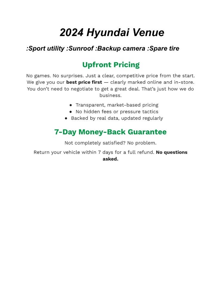 2024 Hyundai VENUE SEL IVT
