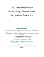 2023 Hyundai VENUE Limited IVT