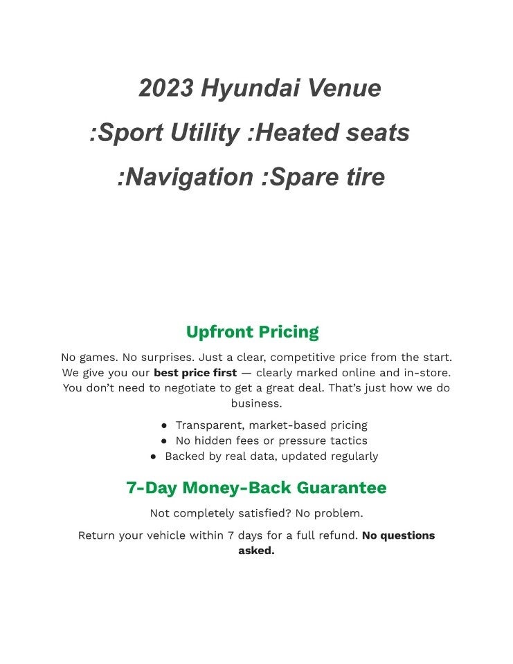 2023 Hyundai VENUE Limited IVT
