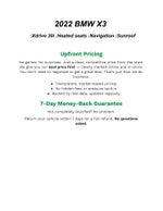 2022 BMW X3 xDrive30i Sports Activity Vehicle