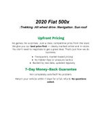 2020 FIAT 500X Trekking AWD