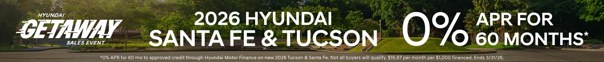 2026 Hyundai Santa Fe & Tucson